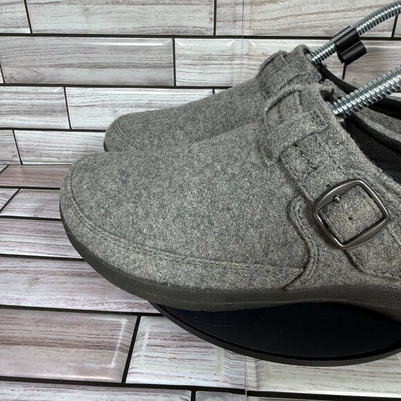 Merrell Women's Grey Encore Kassie Buckle Slip-On Clogs Shoe Size 7‎ - Picture 4 of 9